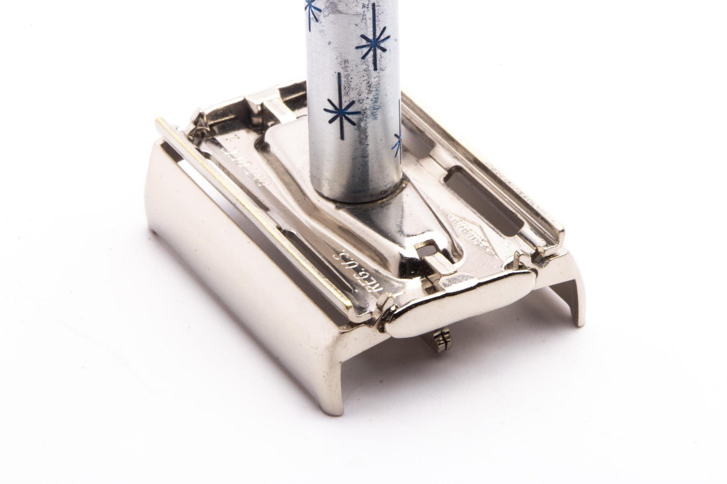 1973 T1 Gillette Lady Blue Star Double Edge Safety Razor  | Original Condition