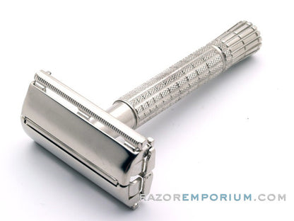 1956 B2 Gillette Flair Tip Super Speed Safety DE Razor | Factory Nickel Revamp