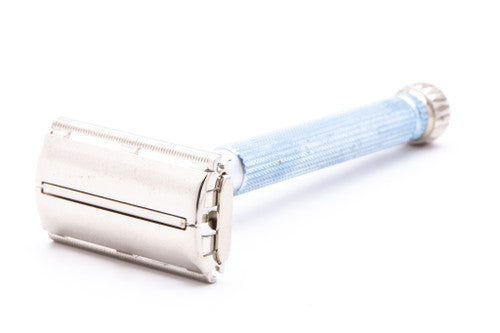 1965 K2  Gillette Blue Star Lady Gillette Double Edge Safety Razor | Original Condition
