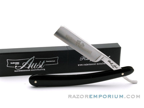 5/8" Ralf Aust American Tip Hollow Ground Straight Razor | Acrylic Scales