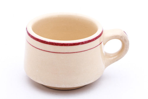 Vintage Shaving Mug | Red Border