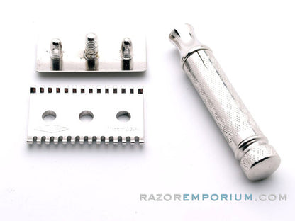 1924 Gillette New Improved Norfolk Tuckaway Double Edge Safety Razor