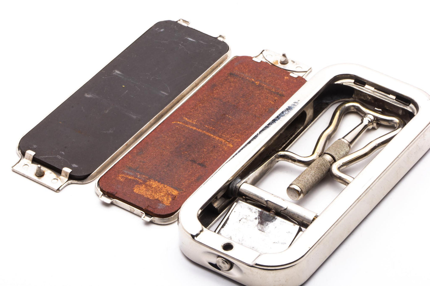 1940's Rolls Razor "The Whetter" Safety Razor in Blue Display Case | Original Condition