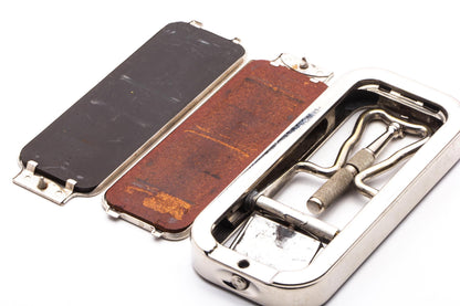 1940's Rolls Razor "The Whetter" Safety Razor in Blue Display Case | Original Condition