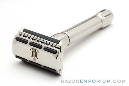 Raw Shaving RS-18 Clear Cut Stainless Steel Safety Razor with Lubricating Strips