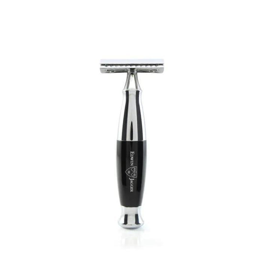 Edwin Jagger | Black & Chrome Double Edge Safety Razor