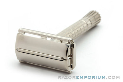 1954 Gillette Flare Tip Double Edge Super Speed Safety Razor | Factory Nickel Revamp
