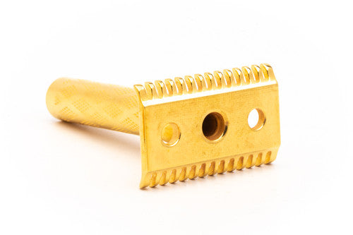 1921 Gillette New Improved Standard DE Safety Razor | 24K Gold Revamp
