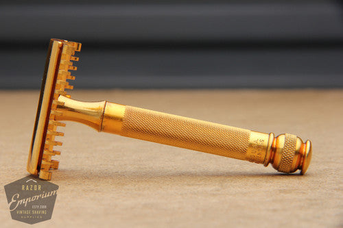 Gillette 1930's Goodwill Ball End Era Gold DE Safety Razor – Razor Emporium