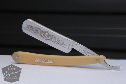 6/8" Bartmann High Class Engraved  "Sunday" 7 Day Razor | Solingen, Germany