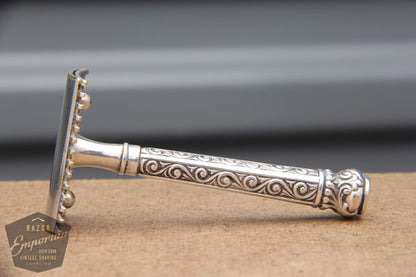 Gillette 1910's Basketweave Pocket Edition - Old Type Spiral (DE) Razor Travel Set