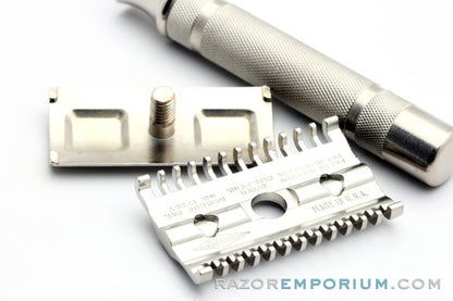 1930's Gillette Goodwill DE Safety Razor | Factory Nickel Reavmp