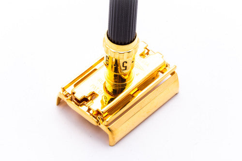 1971 R3 Gillette Super Adjustable 109mm Double Edge Safety Razor | 24K Gold Revamp