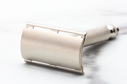 1954 Z1 Gillette Ball End Double Edge Safety Razor | Factory Nickel Revamp
