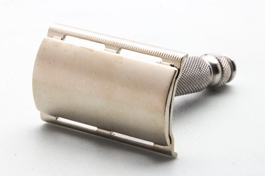 1940's Gillette Ball End Three Piece Travel Razor Set With Metal Case| Original Condition