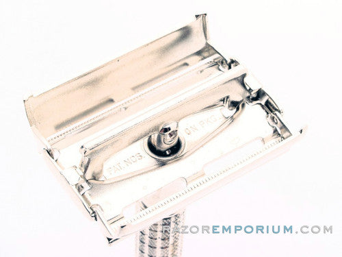 1965 K1  Gillette Flair Tip Super Speed Safety DE Razor | Factory Nickel Revamp