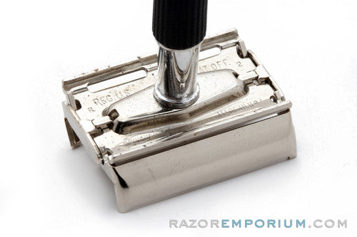 1971 Gillette Black Handle Super Speed DE Safety Razor - R2