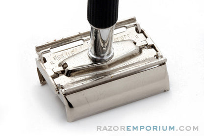 1971 Gillette Black Handle Super Speed DE Safety Razor - R2