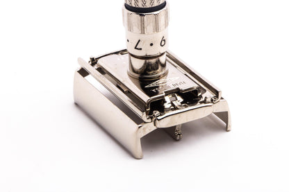 1960 F1 Gillette Fatboy Adjustable TTO Double Edge Safety Razor  | Factory Nickel Revamp