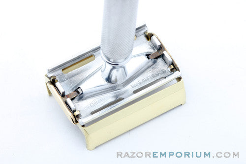 1950's Gillette Light Duty Aluminum Rocket Safety Razor | Made in England