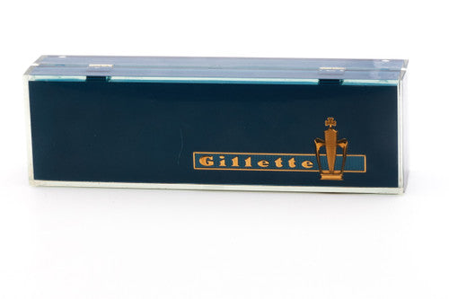 1960 Gillette Toggle Adjustable DE Safety Razor Set with Case & Instructions - F4
