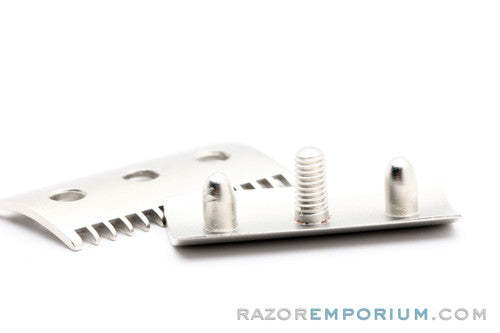 1917 Gillette Old Type Cap & Guard | Satin Nickel | Universally Threaded