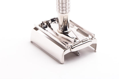 1958 D4 Gillette Super Speed Flare Tip Safety Razor | Rhodium Revamp Copy
