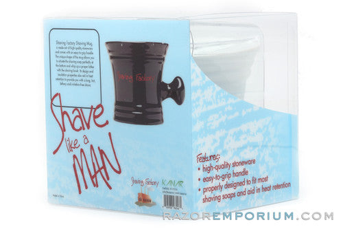 Barbershop Shaving Mug Shave Factory | White