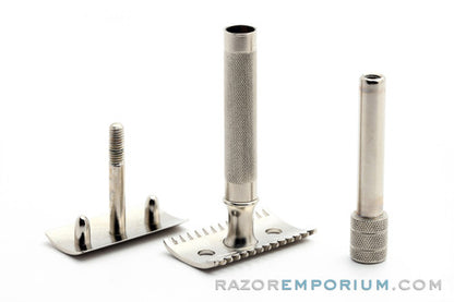 1922 Gillette Single Ring DE Safety Razor | Factory Nickel Revamp