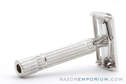 1955 A2 Gillette President Safety Razor | Factory Nickel Revamp