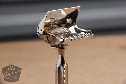 Star 1912 Style Single Edge (SE) Safety Razor * REVAMPED - Nickel