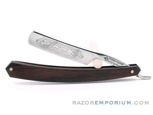 5/8" Thiers-Issard Red Stamina Wood Straight Razor | France