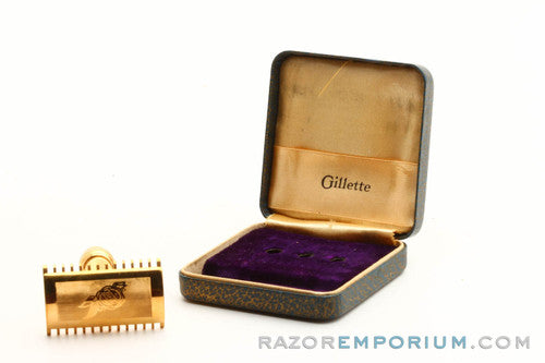 Gillette 1920's Milady Debutante Chrysler Edition DE Safety Razor in Leather Case