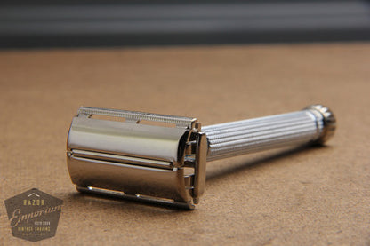 Gillette 1962 Blue Star Lady Gillette DE Safety Razor - H4