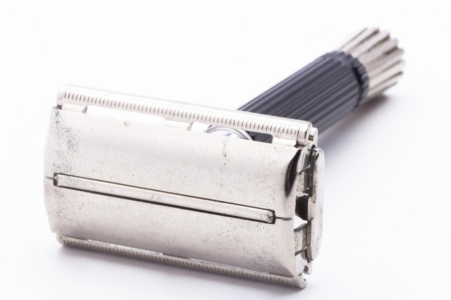 1968 P1 Gillette Black Handle Flare Tip Super Speed Safety Razor | Original Condition