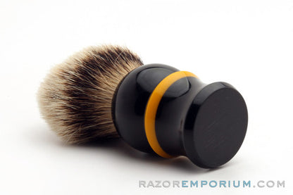 Artisan Badger Black & Canary Shave Brush - 30mm