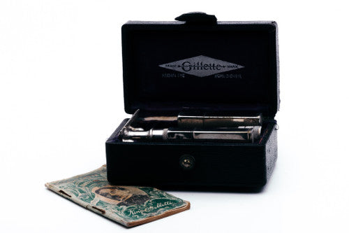 1916 Gillette Single Ring Old Type DE Safety Razor Set