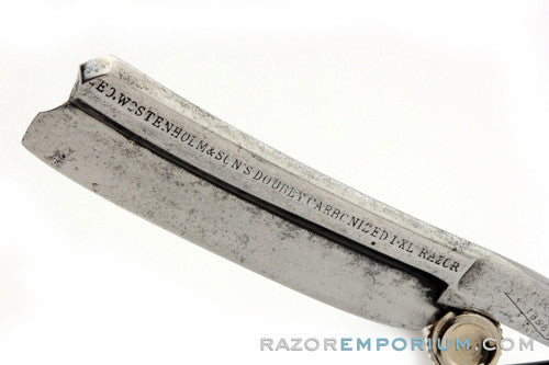 6/8" Geo. Wostenholm Frameback 'Doubly Carbonized' IXL Straight Razor | Sheffield, England