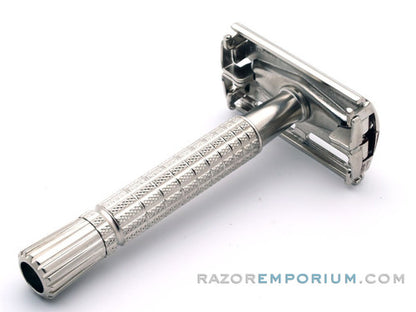 1960 F3  Gillette Flair Tip Super Speed Safety DE Razor | Factory Nickel Revamp
