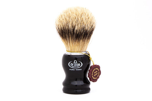 Omega 618 Super Badger Shaving Brush - Black