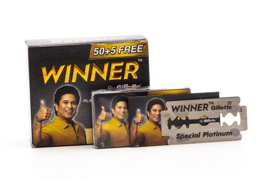 Winner By Gillette Platinum Coated Double Edge [DE] Blades
