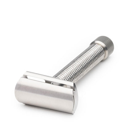 Rex Supply Co. | Sentry Slant XL Three Piece Stainless Steel Double Edge Safety Razor