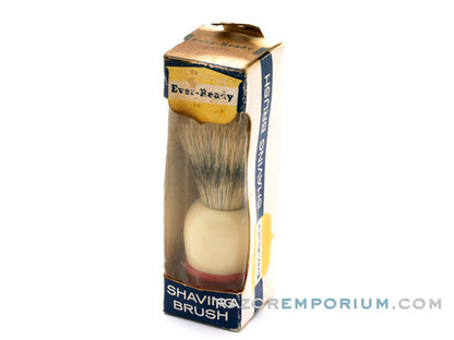 Ever-Ready Super Fine Badger Red & Cream Shaving Brush w/ Original Box