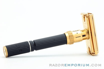 1974 Gillette Super Adjustable 84 TTO Short Safety Razor 24K Gold Revamp U2
