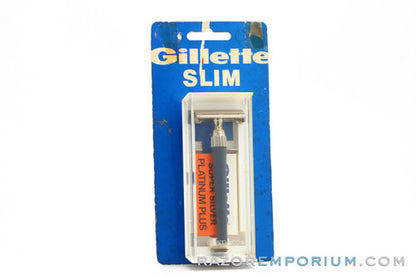 1973 Gillette Slim Twist Double Edge Safety Razor Set NOS