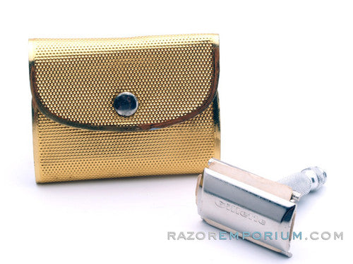 1967 M1 Gillette Tech Travel DE Safety Razor Marcas Regs  Set