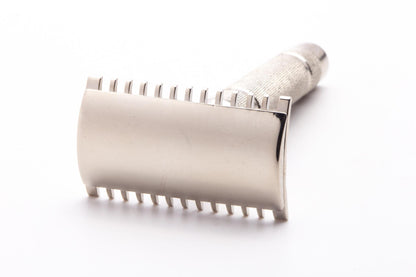 Unbranded Open Comb Double Edge Safety Razor | Factory Nickel Revamp