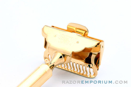 1930's Gem Junior Single Edge Safety Razor 24K Gold Revamp