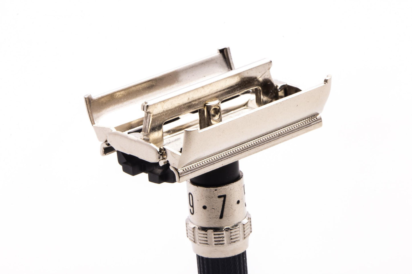 1977 X4 Gillette Super Adjustable "Black Beauty" Safety Razor | Factory Nickel Revamp