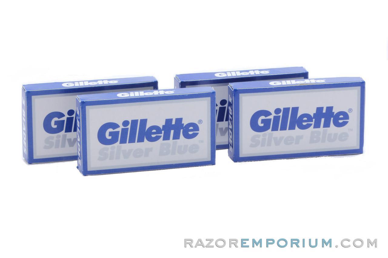 Gillette Silver Blue Double Edge (DE) Razor Blades